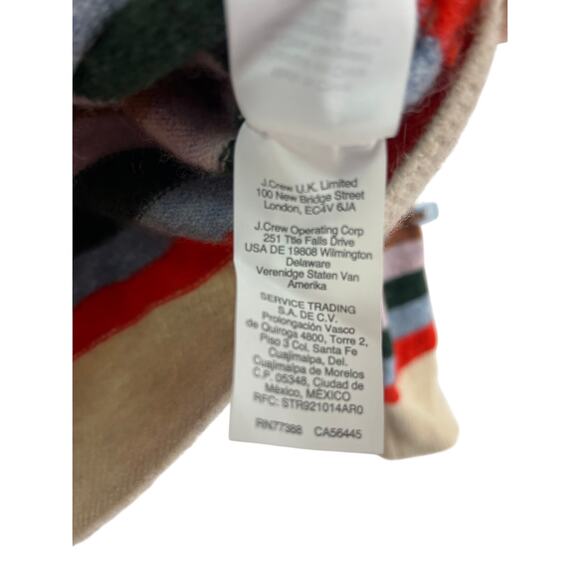 Madewell J.Crew Wool Alpaca Striped Knit Sweater Women's Size S Warm Breathable - Picture 7 of 10